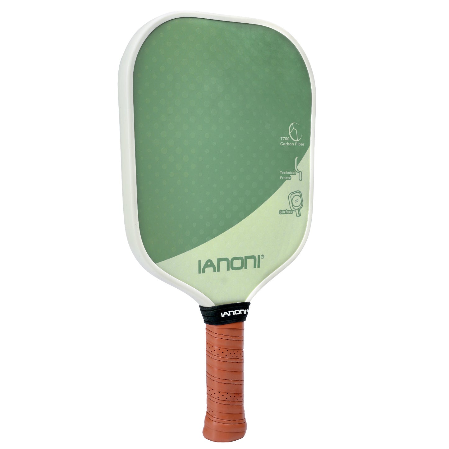 IANONI Optimum 3D Carbon Fiber Pickleball Paddles , Extreme Spin Technology for Increased Control,Graphite Pickleball Rackets with Large Sweet Spot or Head-Heavy Balance-PRO2.0