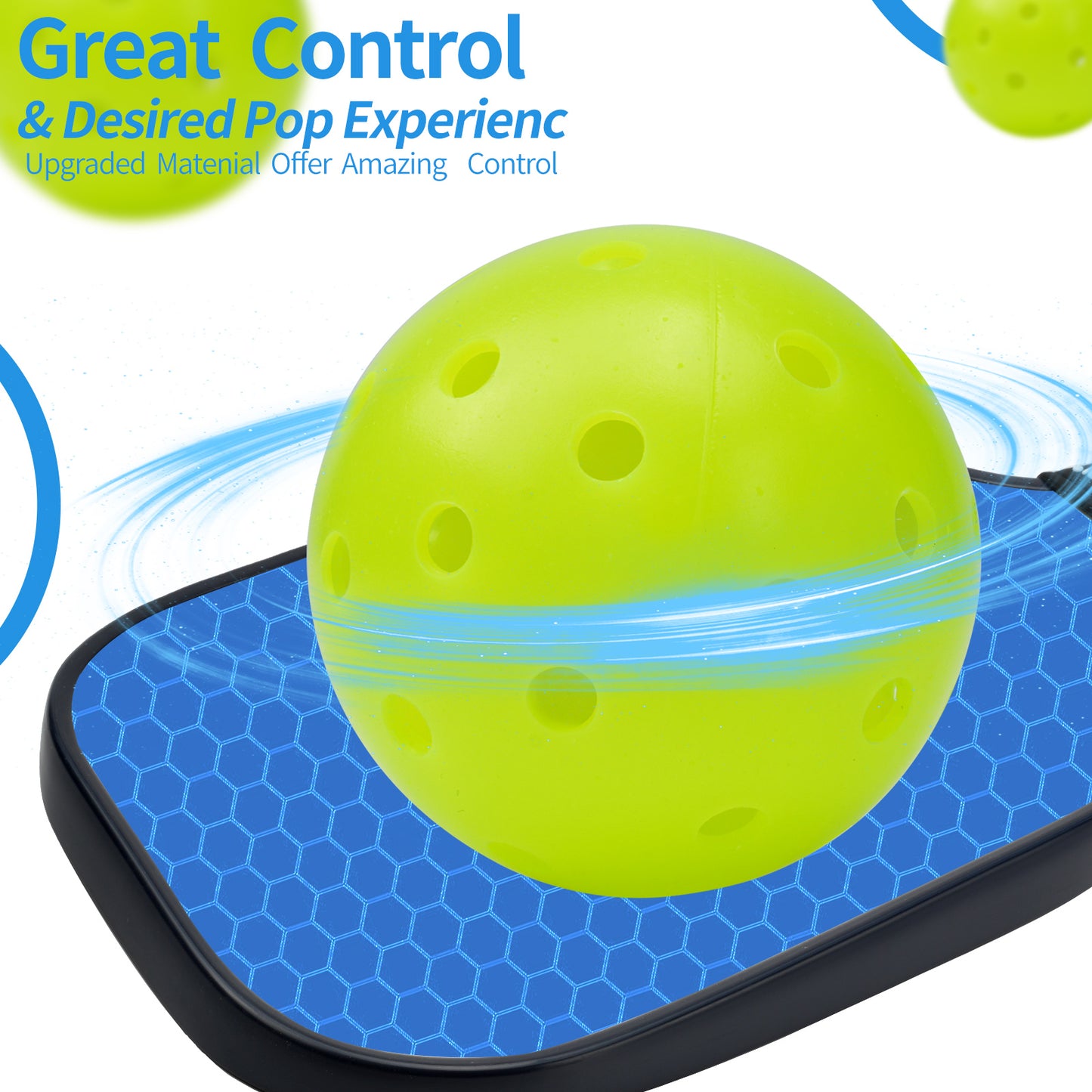 USA Pickleball Approved Outdoor Pickleballs 12 Ball -Specifically Designed and Optimized for Pickleball