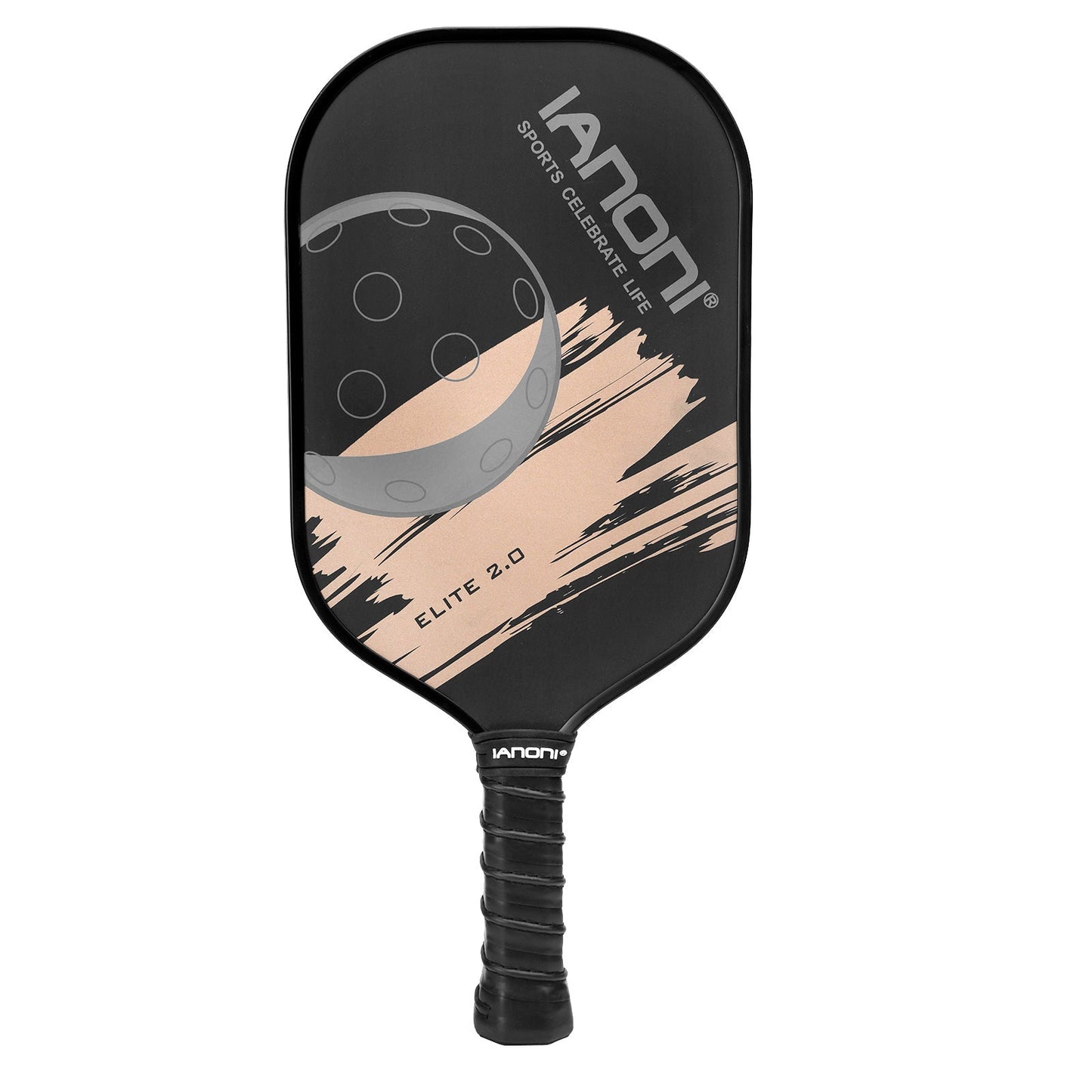 IANONI Pickleball Paddle - T700 Carbon Friction Textured Surface with High Grit & Spin and Agility, Pickleball Rackets with Highly Flexible and Fast Shot - ELITE 2.0