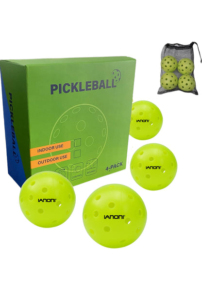 USA Pickleball Approved 40 Holes Outdoor PE Pickleball In Can 4 Balls