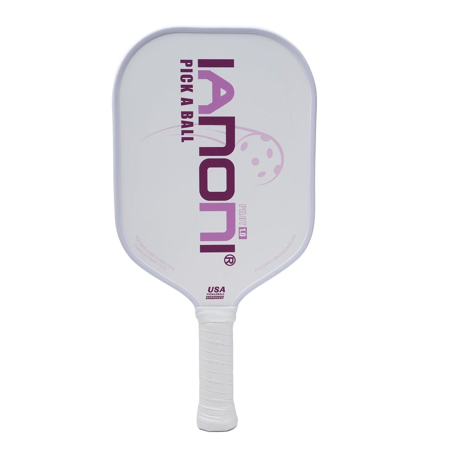 Pickleball Paddle - Carbon Abrasion Surface with High Grit & Spin, Pickleball Paddle with Polypropylene Honeycomb Core-PILOT1.0