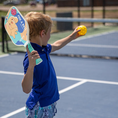 IANONI  Pickleball Paddle for Kids – Child Size Paddle for Children 12 and Under, Fiberglass Surface & Polypropylene Honeycomb Polymer Core | Premium Grip